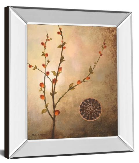 Classy Art Fall Stem in the Warmth II by Michael Marcon Mirror Framed Wall Art-1