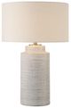Uttermost® Crimp Distressed Ivory Glaze Table Lamp-0