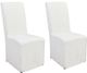 Classic Home Jordan 2-Piece White Upholstered Dining Chair Set-0