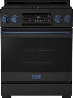 Thor Kitchen® Gordon Ramsay Series 30" Matte Black Freestanding Gas Range