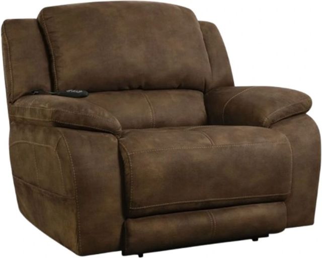 Homestretch Explorer Espresso Chair and a Half Power Recliner-0