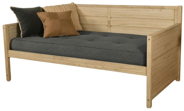 Kodiak Furniture Linen Charcoal 8" Coil Hinged Innerspring Twin Mattress -1