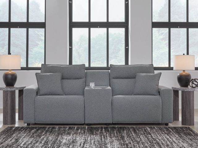 Signature Design by Ashley® Modmax II 3-Piece Pepper/Salt Modular Power Reclining Sectional with Storage Console-4
