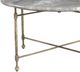 A.R.T. Furniture® Roberti Gray Cocktail Table with Bronze Base-1