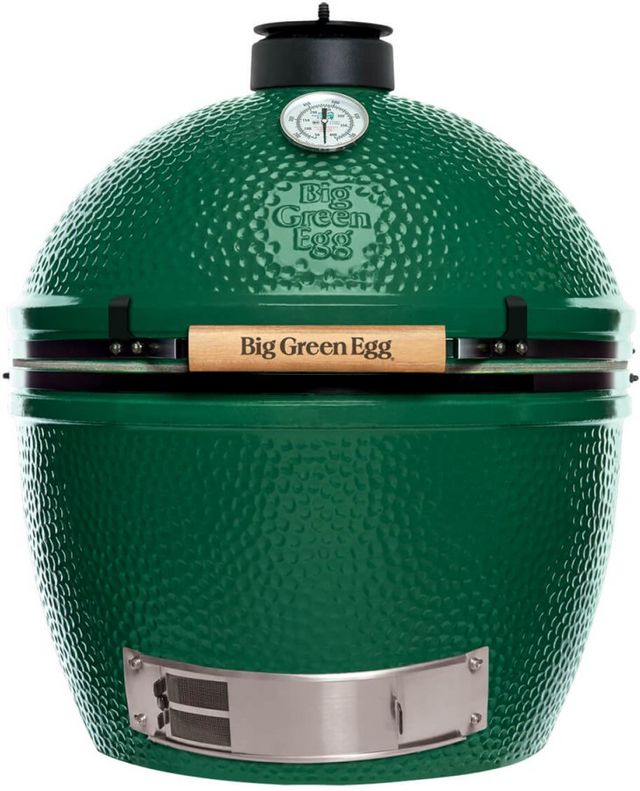Big Green Egg® XLarge Egg 24" Green Freestanding Charcoal Grill with Built-In Kit