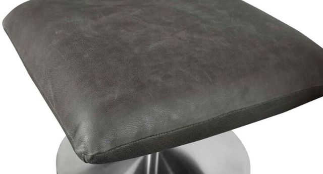 Bassett® Furniture Ranlo Graphite/Brushed Stainless Ottoman-2