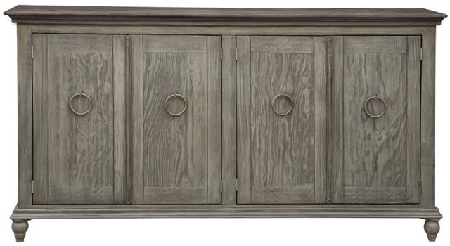 International Furniture Direct Capri Brown/Olive Media Console-2