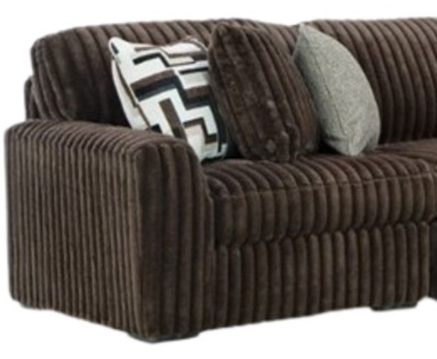 Signature Design by Ashley® Midnight-Madness 5-Piece Chocolate Right Arm Facing Sectional with Chaise-1