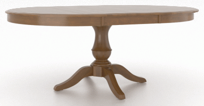 Canadel Customizable Gourmet 74" VS Base Dining Table with One Removable Leaf-0