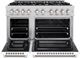 ZLINE Select 48" Stainless Steel Pro Style Gas Range with White Matte Door-1