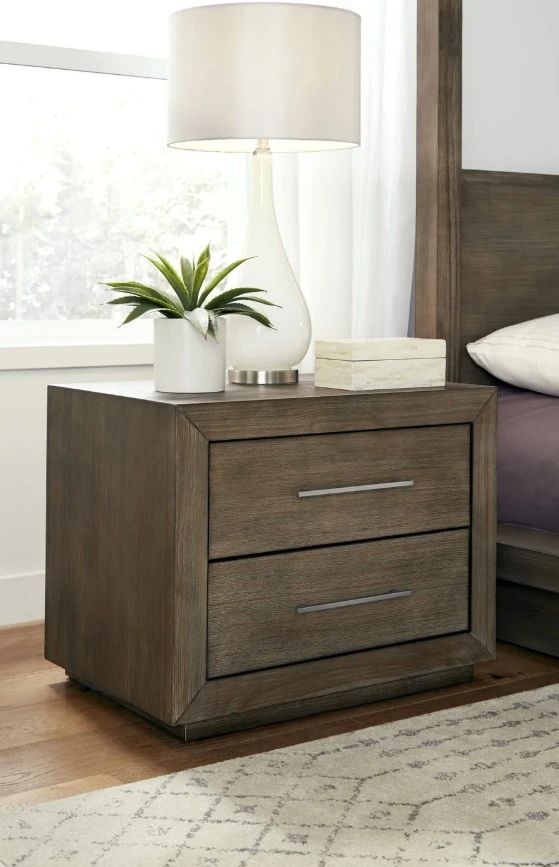 Modus Furniture Melbourne Dark Pine Nightstand-1