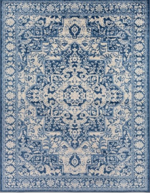 Surya Monaco Ivory/Navy 4'x6' Area Rug-0