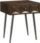 Coaster® Ezra Dark Coffee Brown Accent Table with Gunmetal Tapered LegsTable-0