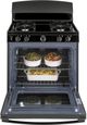 GE® 30" Black Freestanding Gas Range-3