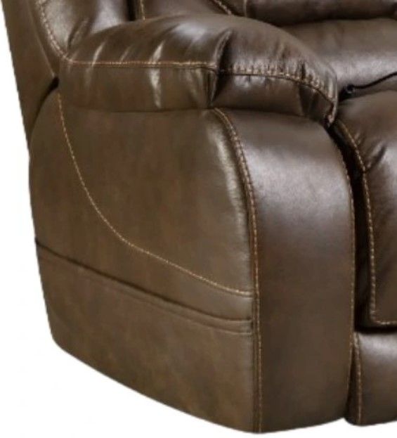 HomeStretch Enterprise Walnut Power Reclining Loveseat with Console-1
