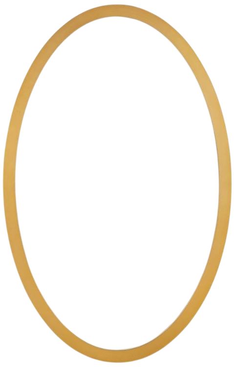 Uttermost® Elstree Antique Brass Oval Mirror-0