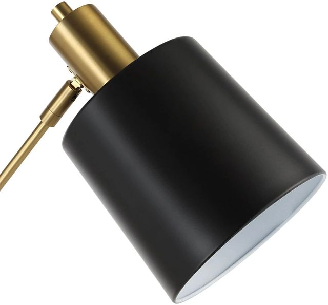 Renwil® Everren Meander Matte Black/Brass Floor Lamp-2
