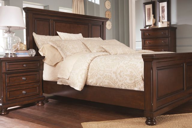 Millennium® By Ashley Porter Rustic Brown Queen Panel Bed-2
