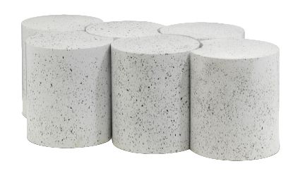 Meridian Furniture Dimple 6-Piece White 20'' Modular Coffee End Table Set-0