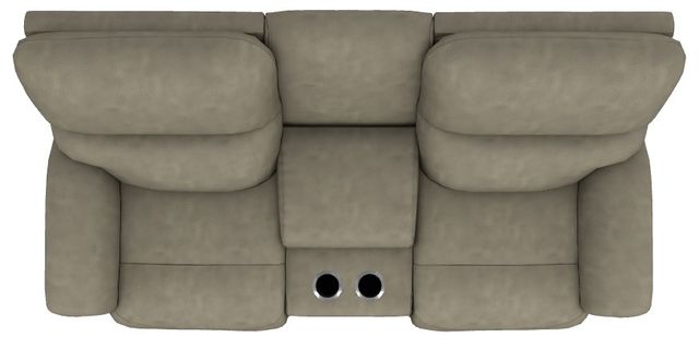 La-Z-Boy® Brooks Charcoal Power Reclining Loveseat with Console, Headrest, and Lumbar-4