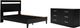 Signature Design by Ashley® Finch 2-Piece Black Queen Panel Platform Bed Set-0