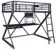 Powell® Z Black Full Loft Bunk Bed-0