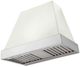 AGA Euclid 36" White Wall Mounted Range Hood with Polished Chrome Trim-0
