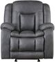 New Classic® Home Furnishings Morello Gray Power Glider Recliner-2