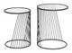 Zuo® Modern Shine 2-Piece Glass Top Nesting Tables with Black Framework-0