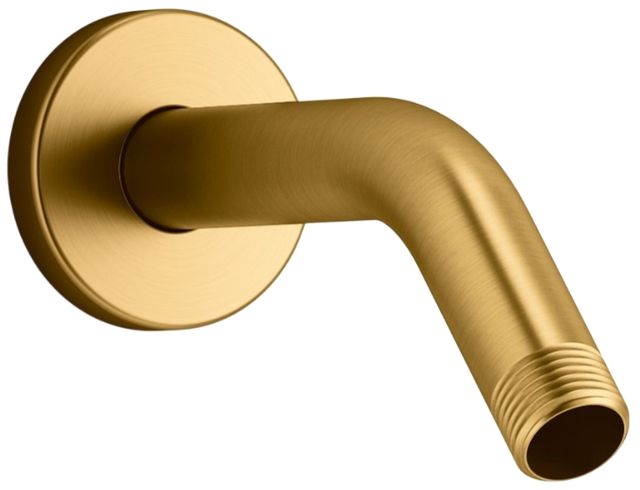 KOHLER® Statement® Vibrant Brushed Moderne Brass Shower Arm and Flange-0