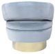 Sagebrook Home Velveteen Teal with Gold Base Chair-2