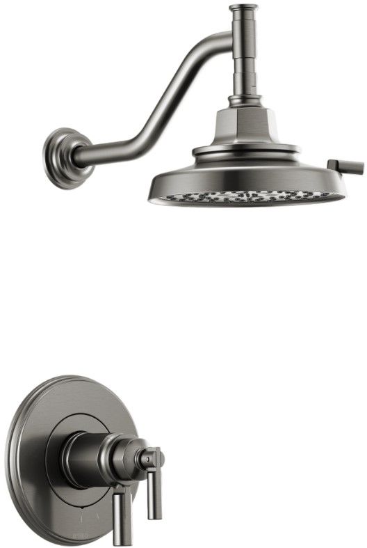 Brizo Invari® Brilliance® Luxe Steel® TempAssure® Thermostatic Shower Only Trim-0