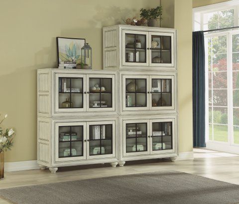 Flexsteel® Harmony White Stacking Bookcase-3