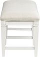Magnussen Home® Willowbrook Egg Shell White/Natural Upholstered Dining Bench-2