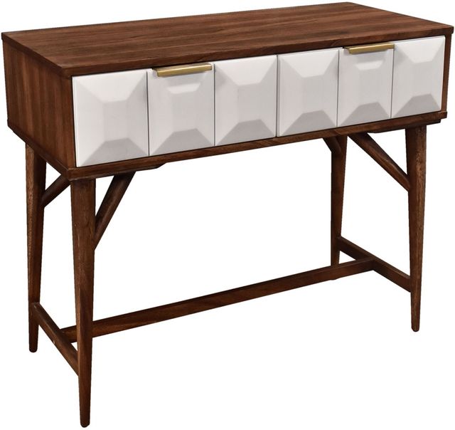 Steve Silver Co. Ginny Burnished Walnut Console Table-0