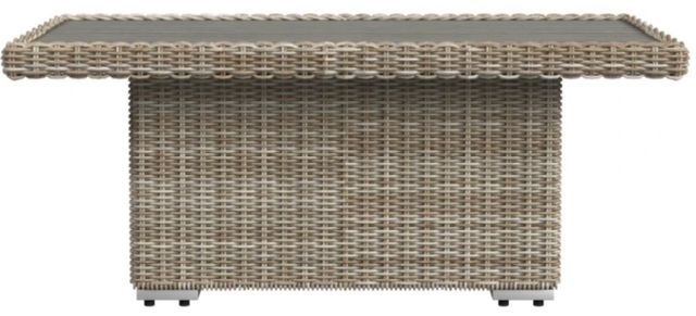 Elements International Carmona Natural Woven Outdoor Coffee Table-3