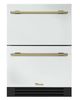 True 24" Undercounter Outdoor Refrigerator Drawer - Matte White-0