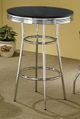 Coaster® Theodore Black Bar Table with Silver Base-1