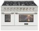 Kucht Professional KDF Series 48" Stainless Steel Pro Style Dual Fuel Range with White Door-0