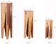 A & B Home Ayra 3-Piece Brown Pedestal Table Set-1