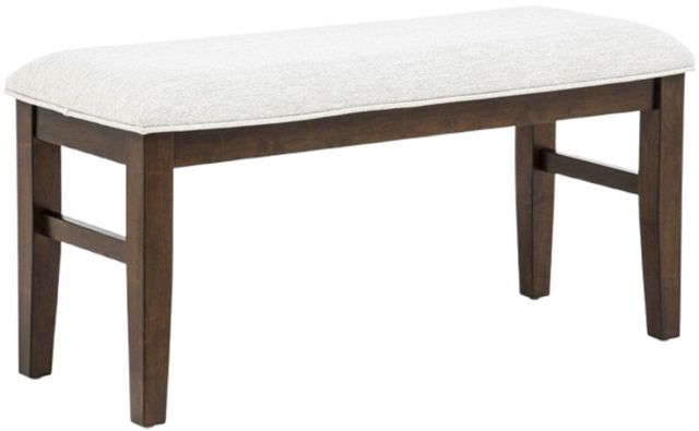 Crown Mark Hamil Brown/White Dining Bench-0