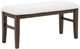 Crown Mark Hamil Brown/White Dining Bench-0