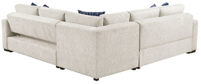 Homelegance® Isla 4-Piece Beige Sectional with Pull-out Bed and Ottoman-3