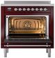 Ilve® Nostalgie II Series 36" Burgundy Pro Style Induction Range-3