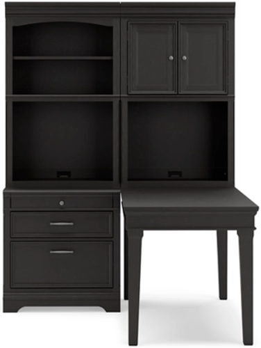 Signature Design by Ashley® Beckincreek 4-Piece Black Office Desk Set-3