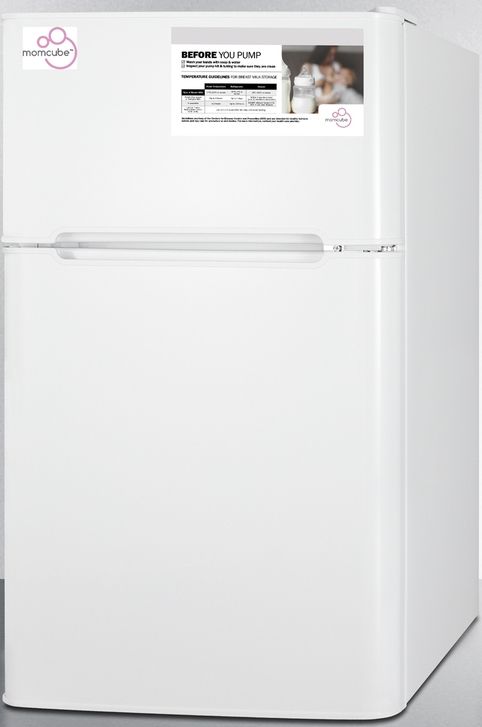 Summit® 19" 3.2 Cu. Ft. White Compact Top Freezer Refrigerator-3