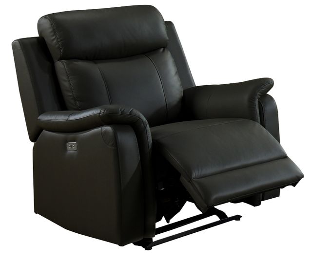 Mazin Furniture Cyrus Black Power Glider Reclining Chair-1