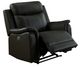 Mazin Furniture Cyrus Black Power Glider Reclining Chair-1