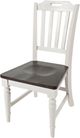 Jofran Inc. Orchard Park Brown/Light Gray Slatback Chair-3