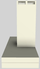 Vent-A-Hood® 42" Biscuit Duct Free Wall Mounted Range Hood-1